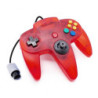 NINTENDO 64 ROUGE TRANSPARENTE JAPONAISE + MANETTE