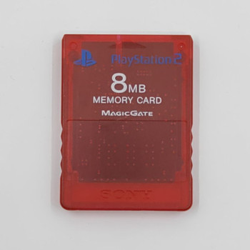 CARTE MEMOIRE PS2 8MB ROUGE TRANSPARENTE