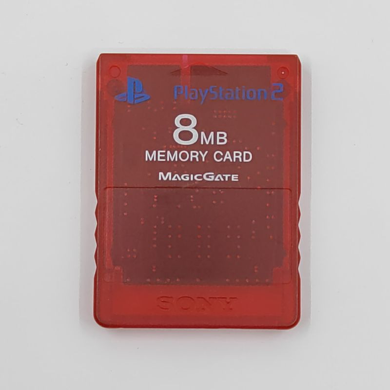 CARTE MEMOIRE PS2 8MB ROUGE TRANSPARENTE