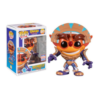 FUNKO POP! GAMES: CRASH BANDICOOT - CRASH IN MASK ARMOR (METALLIC) - 2021 FUNKON EXCLUSIVE