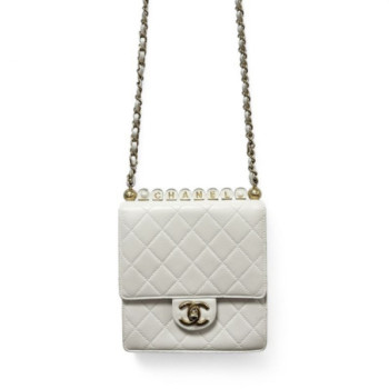 SAC A MAIN CHANEL RABAT BLANC