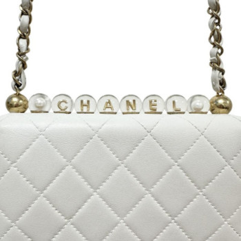 SAC A MAIN CHANEL RABAT BLANC