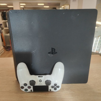 PS4 SLIM 1TB NOIR AVEC MANETTE DUALSHOCK BLANC