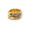 BAGUE CHOPARD CASMIR OR JAUNE 18K ET DIAMANTS 21.17G T.59