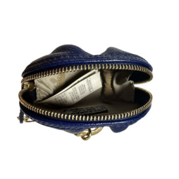 PORTEMONNAIE BURBERRY CUIR BLEU