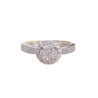 BAGUE OR BLANC DIAMANTS 750 3GRS T54