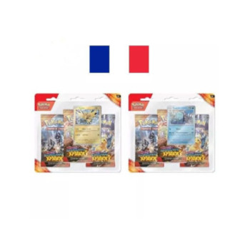 PACK DE 3 BOOSTERS ETINCELLES DEFERLANTES EV08 / CARTE POKEMON VF