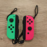 MANETTE JOYCON NINTENDO SWITCH ROSE VERT