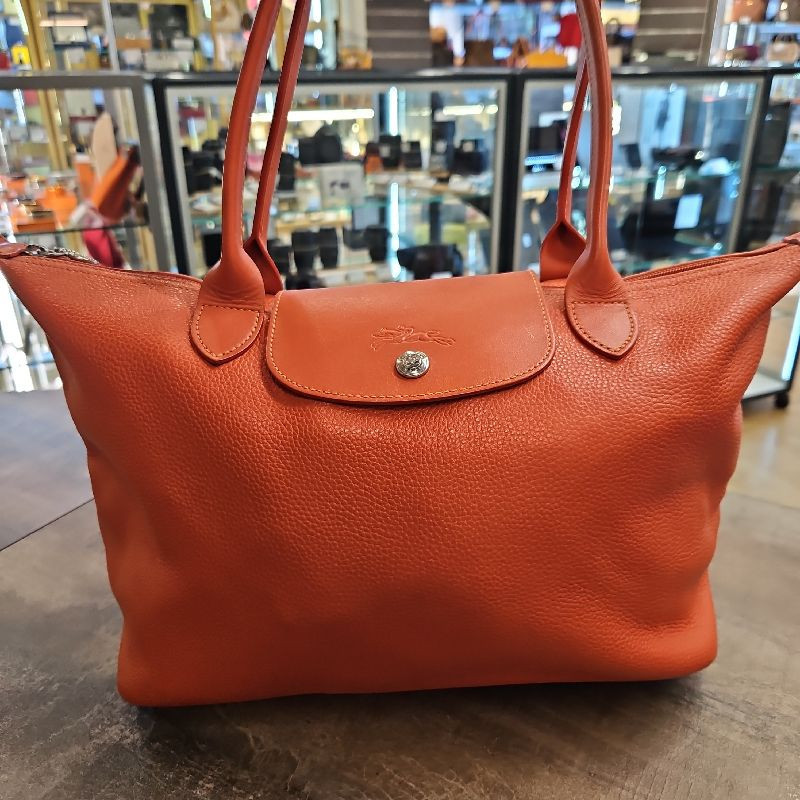 SAC LONGCHAMP CUIR ORANGE