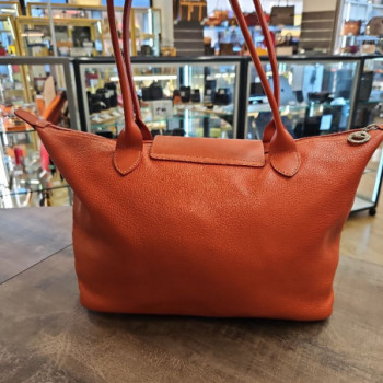 SAC LONGCHAMP CUIR ORANGE