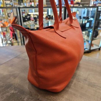 SAC LONGCHAMP CUIR ORANGE