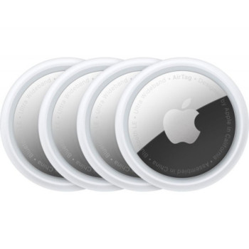 APPLE AIRTAG BLUETOOTH TRACKER - PACK OF 4, WHITE