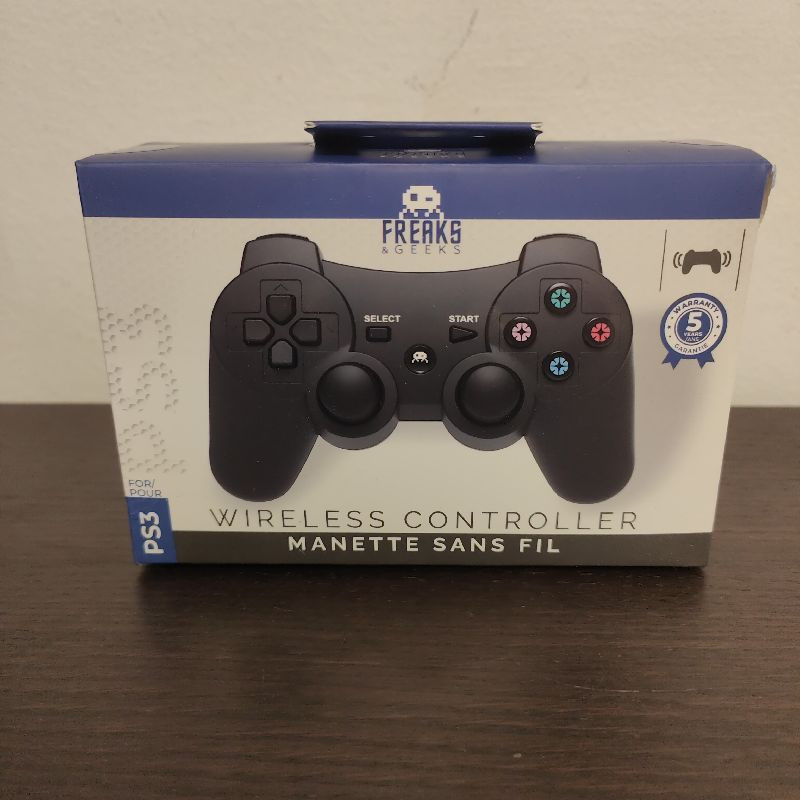 MANETTE PS3 SANS FIL + CABLE 1M NOIR 100242 MANETTE PS3 SANS FIL + CABLE 1M NOIR 100242