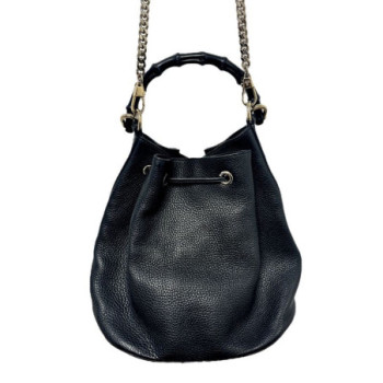 SAC SCEAU GUCCI BAMBOO NOIR