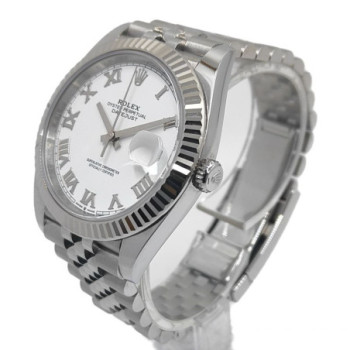 ROLEX DATEJUST 41 WHITE ROMAN DIAL 126334-0024