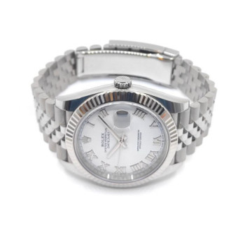 ROLEX DATEJUST 41 WHITE ROMAN DIAL 126334-0024