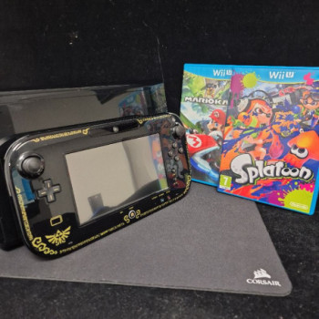 CONSOLE WII U WIND WAKER EDITION + MARIO KART  + SPLATOON