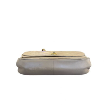 SAC A MAIN CHANEL FLAP BAG BEIGE 1986-1988