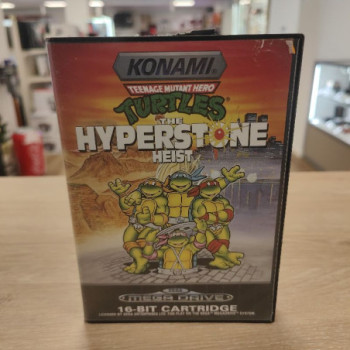 TEENAGE MUTANT NINJA TURTLES THE HYPER STONE + NOTICE - MEGADRIVE