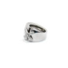 BAGUE CHAUMET LIEN XL OR BLANC 18CT ET DIAMANT 15.10G T.54