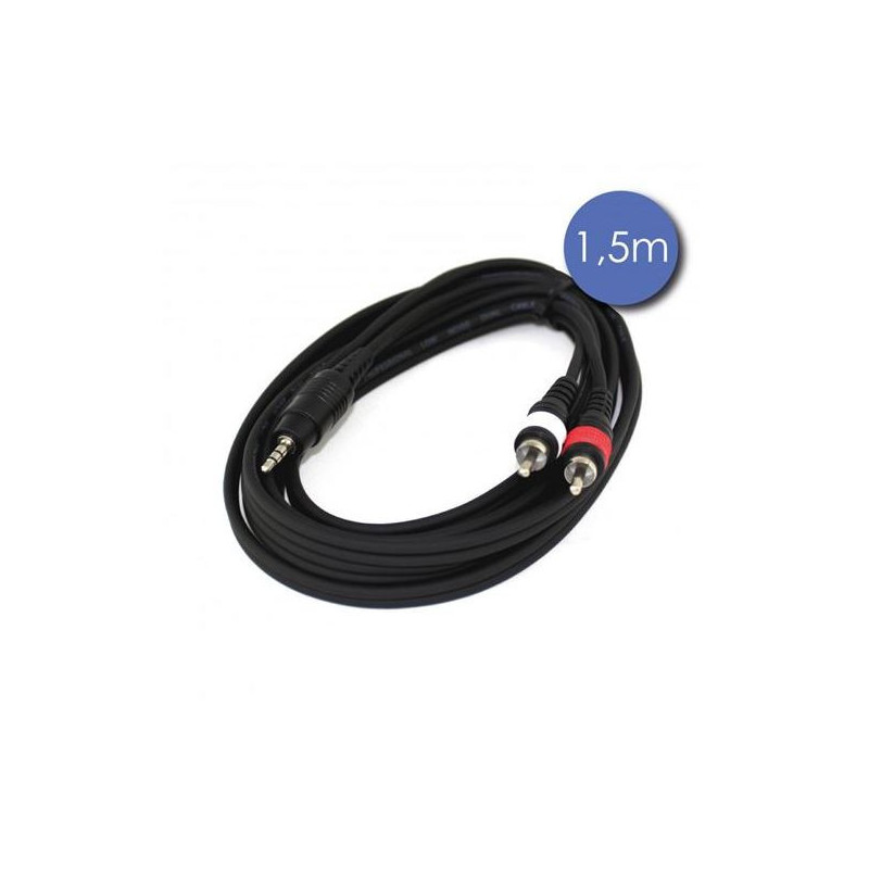 CABLE RCA / MINI JACK 1,5M POWER CAB2062