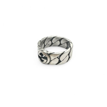 BAGUE GUCCI ENTRELACE ARGENT 925