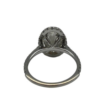 BAGUE DIAMANT 18K  2.01 OVAL CARATS COLOR J SI 2 AVEC CERTIFICAT