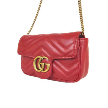 SAC GUCCI SUPER MINI GG MARMONT ROUGE