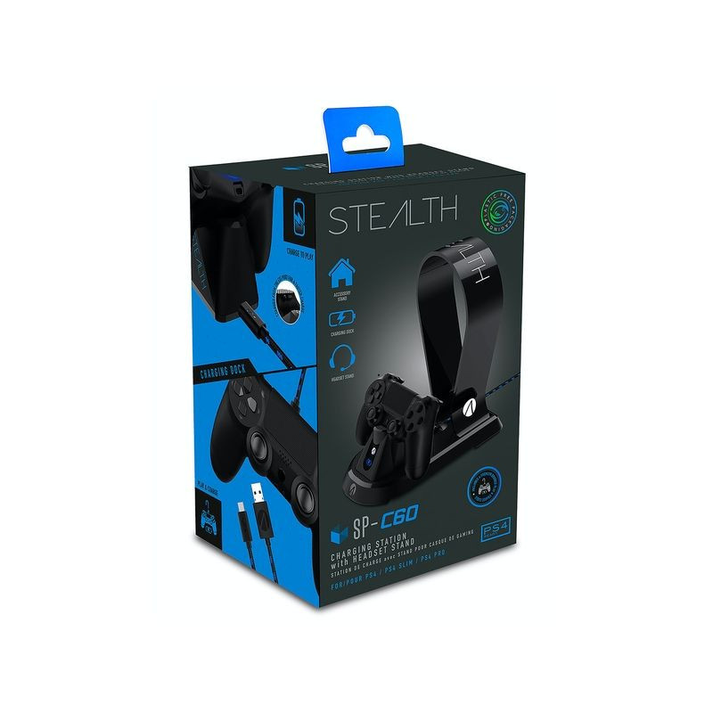 PS4 USB DOCK AND HEADSET STAND