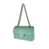 PETIT SAC CHANEL CLASSIQUE CUIR CAVIAR VERT D EAU