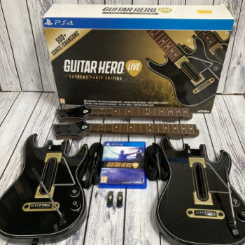 GUITAR HERO LIVE SUPREME PARTY EDITION 2 GUITARES + 40 JEUX