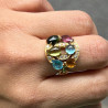 BAGUE BULGARI ASTRALE OR JAUNE DIAMANTS ET PIERRES FINES