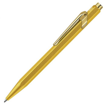 CARAN D ACHE BALLPOINT PEN  GOLD WITH GOLD SLIM BOX  1 COUNT