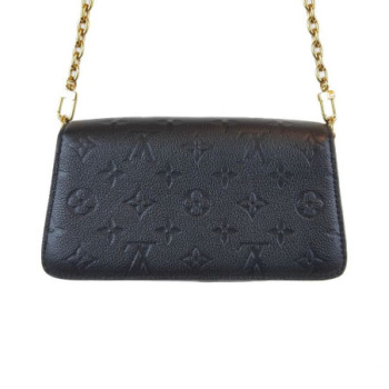 PORTEFEUILLE CHAINE LOUIS VUITTON METIS CUIR EMPREINTE NOIR