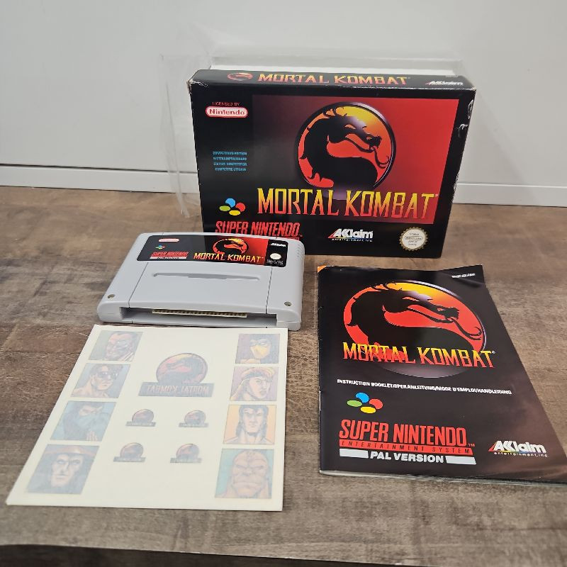 MORTAL KOMBAT - SNES + BOITE NOTICE TATTOOS