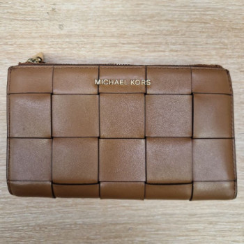 PORTEFEUILLE MICHAEL KORS JET SET BRUN