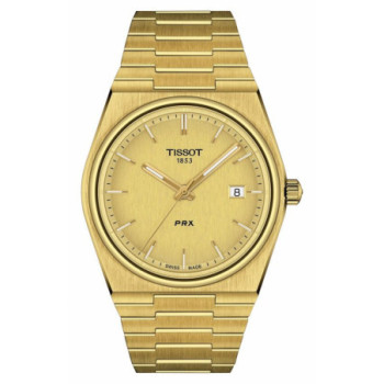 TISSOT MEN S PRX GOLD-TONE STAINLESS STEEL BRACELET WATCH 40MM - GOLD