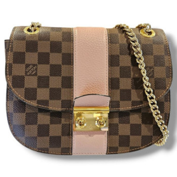 LOUIS VUITTON DAMIER EBENE & MAGNOLIA CUIR TAURILLON WIGHT