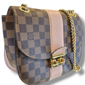 LOUIS VUITTON DAMIER EBENE & MAGNOLIA CUIR TAURILLON WIGHT