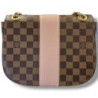 LOUIS VUITTON DAMIER EBENE & MAGNOLIA CUIR TAURILLON WIGHT