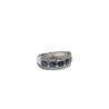 BAGUE OR BLANC 18K 5.74GRS + DMTS + SAPH