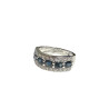 BAGUE OR BLANC 18K 5.74GRS + DMTS + SAPH