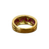 BAGUE OR JAUNE RUBIS ET DMTS