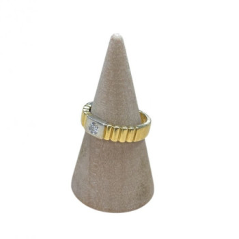 BAGUE OR JAUNE 18CT 4.38G DTS T50