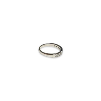 BAGUE OR BLANC 18K DMTS 2.89 T52