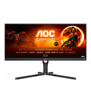 AOC G3 U34G3XM/EU 86.4 CM (34 ) 3440 X 1440 144HZ MS BLACK RED