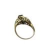 BAGUE OR 18CT DMT ET SAPHIR 4.4 GRS T55