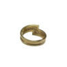 BAGUE OR JAUNE 18CT DMT 6.25 GRS T54