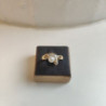 BAGUE OR JAUNE 18K DTS/PERLE 5.5GR T54