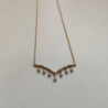 COLLIER OR ROSE ET BLANC 18K DMT 3.73GRS